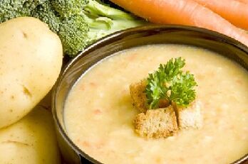 sup susu dengan crouton untuk gastritis